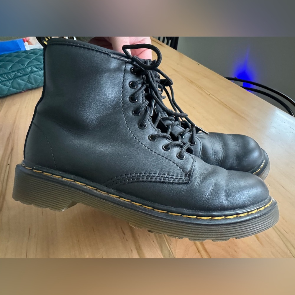 Dr. Martens Charcoal Leather Boots